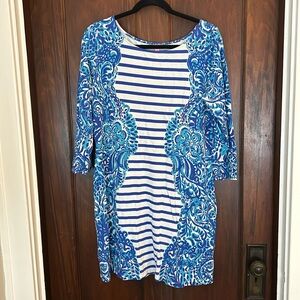 Engineered pattern Lilly Pulitzer cotton dress